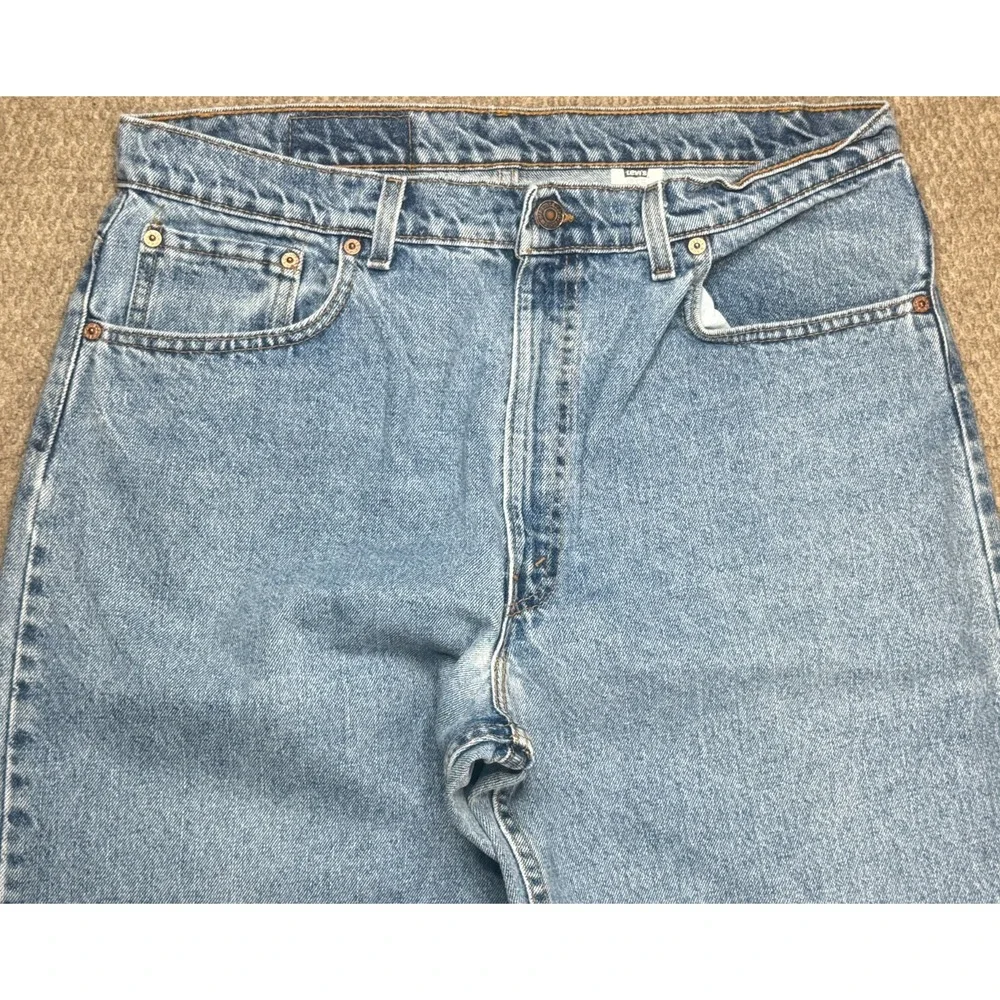Levi's 505 Relaxed Fit Tapered Leg 5 pocket Men's Vintage Denim Jeans Size 38x34